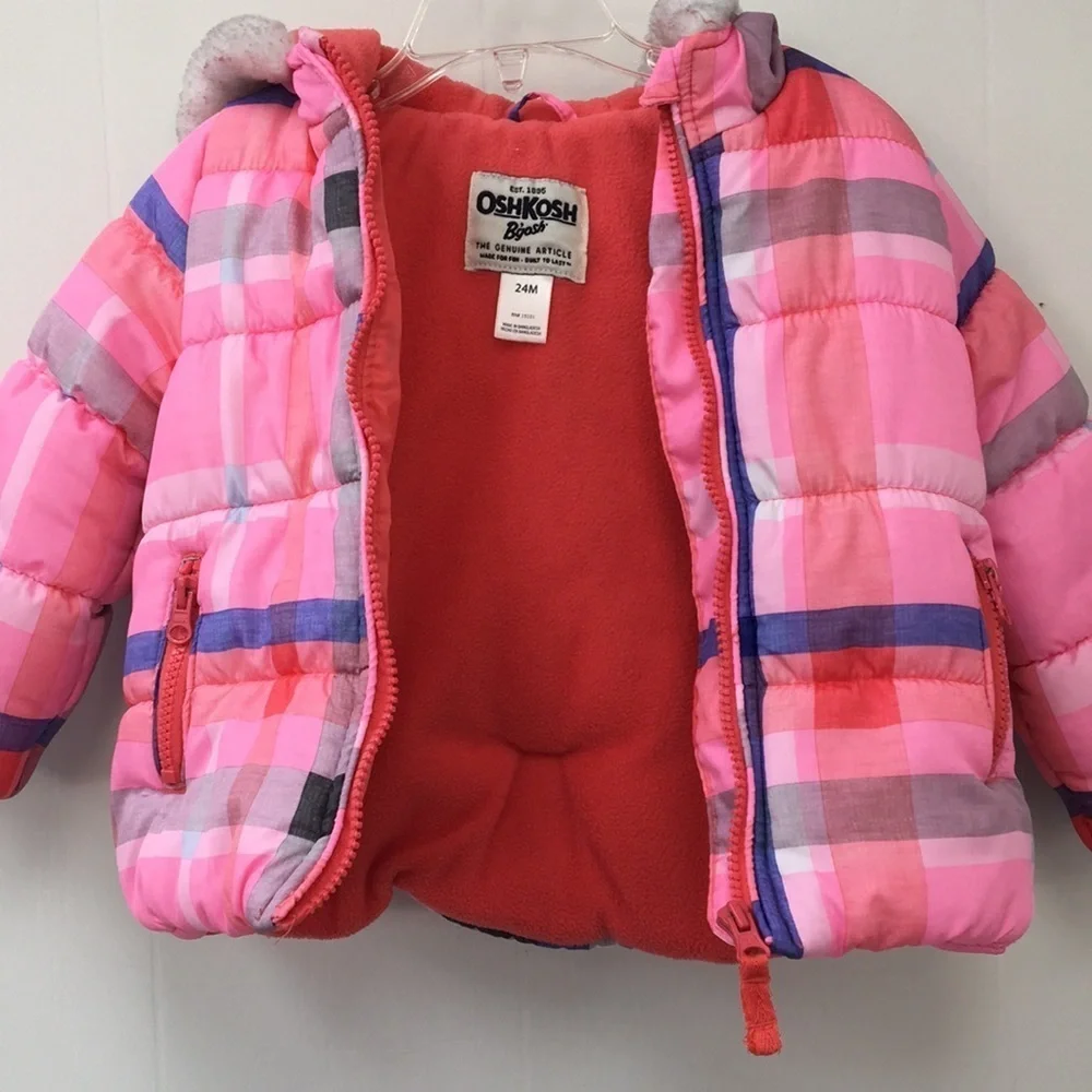 Oshkosh B'gosh The Genuine Article Girls Winter Coat Size 24 Mo GREAT Condition